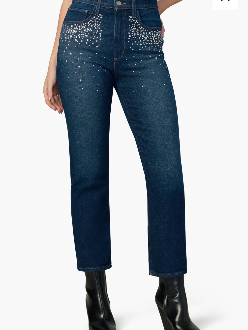 Margot Crystal Slim Ankle Jeans